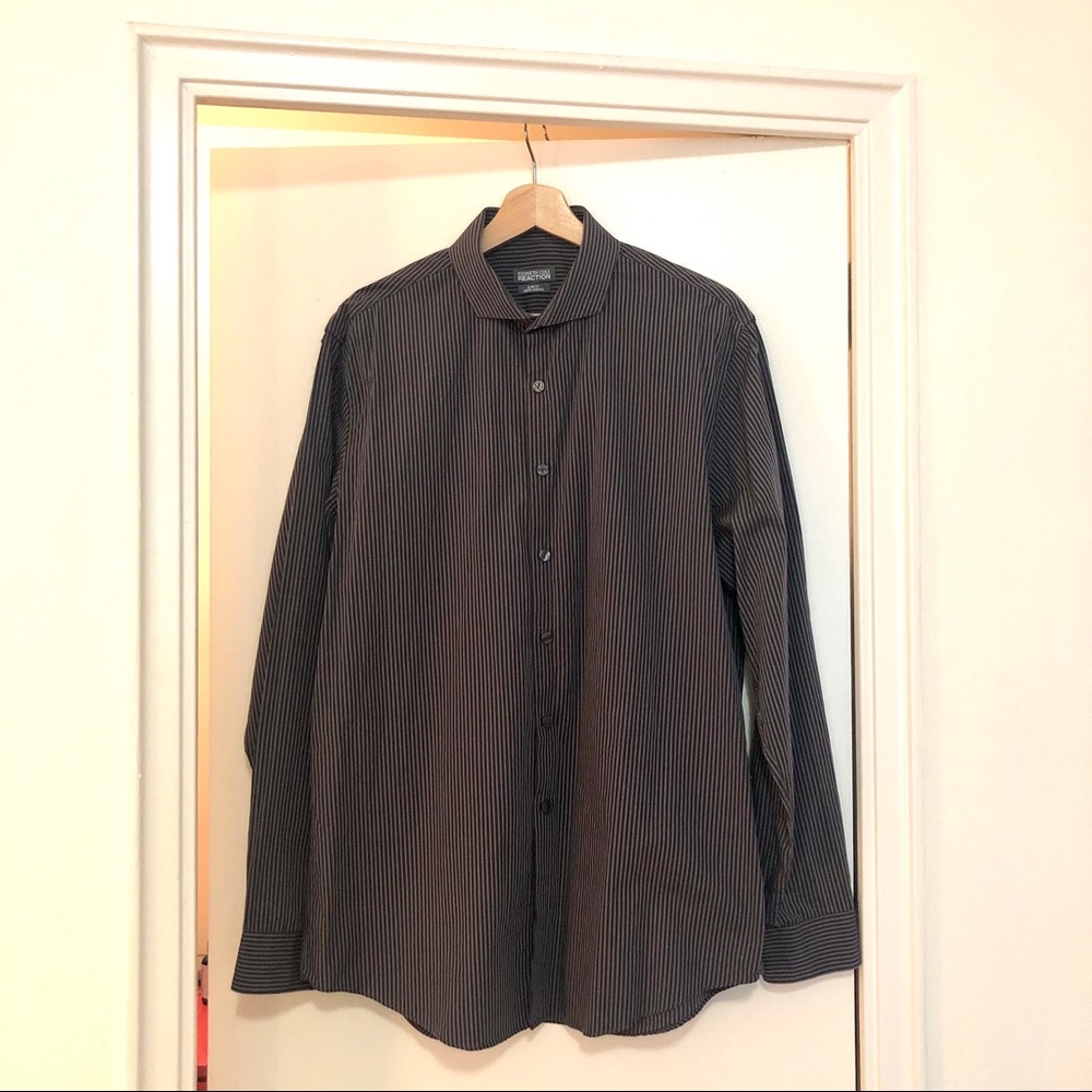 KENNETH COLE REACTION slim fit button down shirt